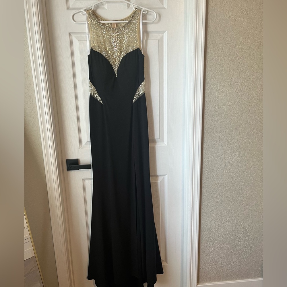 JVN by Jovani Black Prom Dress Size 4 - Picture 3 of 10